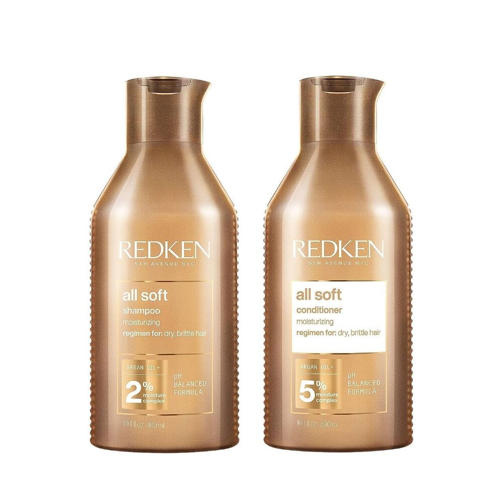 REDKEN All Soft Shampoo & Conditioner Set 10.1oz each